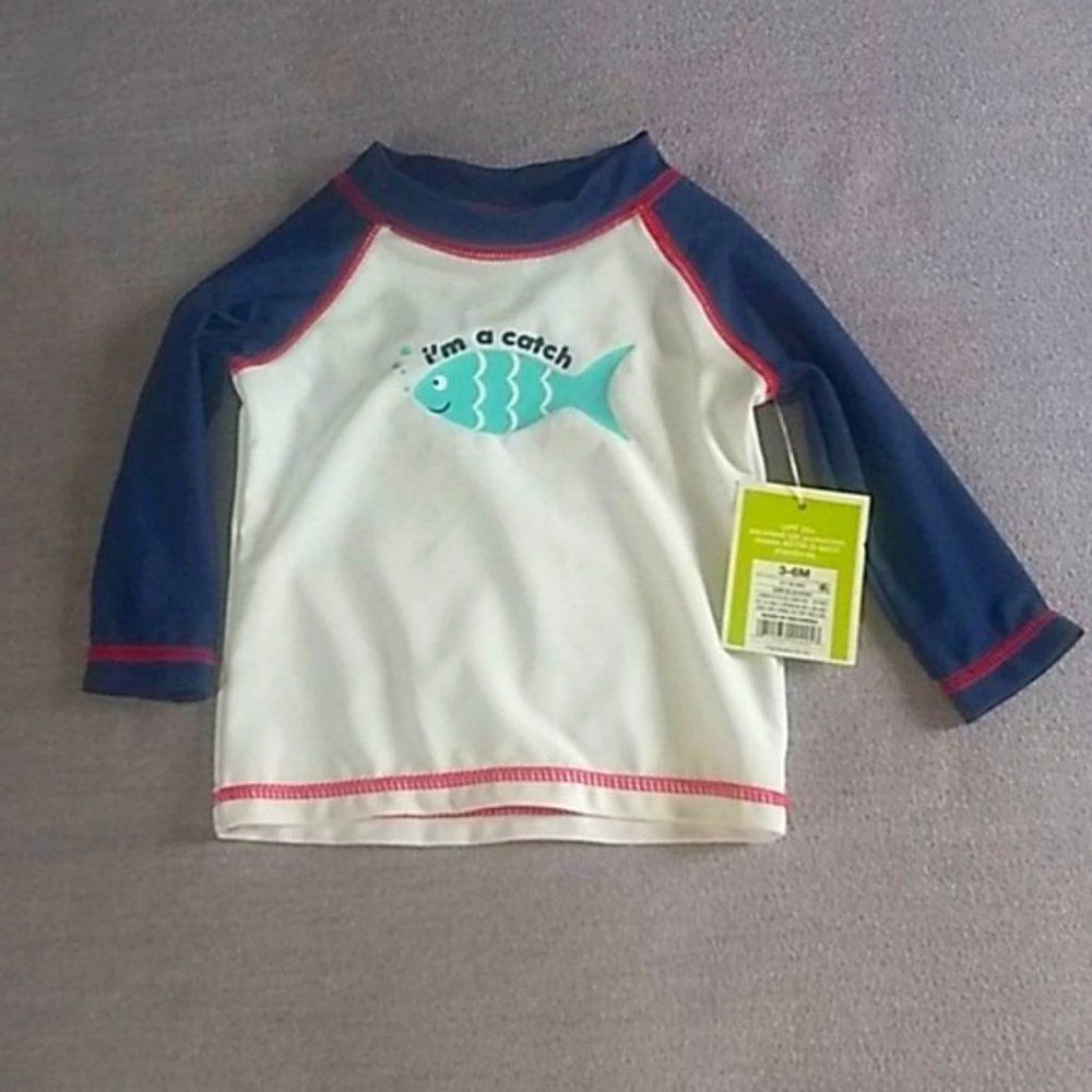 Boys Circo Long Sleeve Rash Guard Shirt Size 3-6M